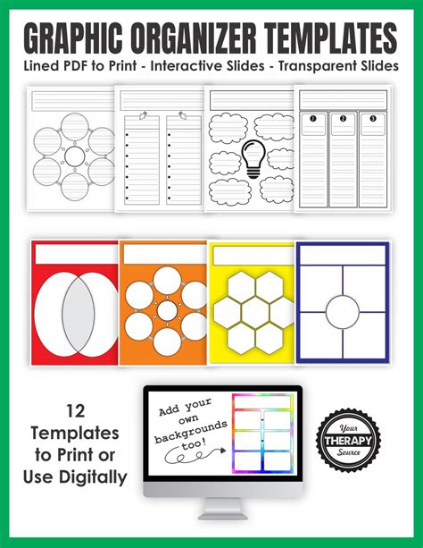 4 slots graphic organizer